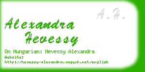 alexandra hevessy business card
